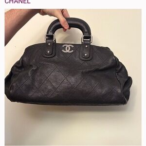 Chanel Black Quilted Satchel